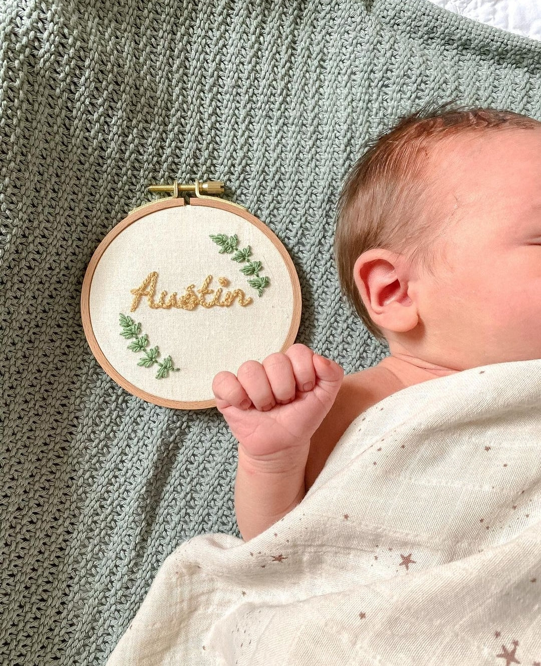 Bontanical Named Embroidery Hoops