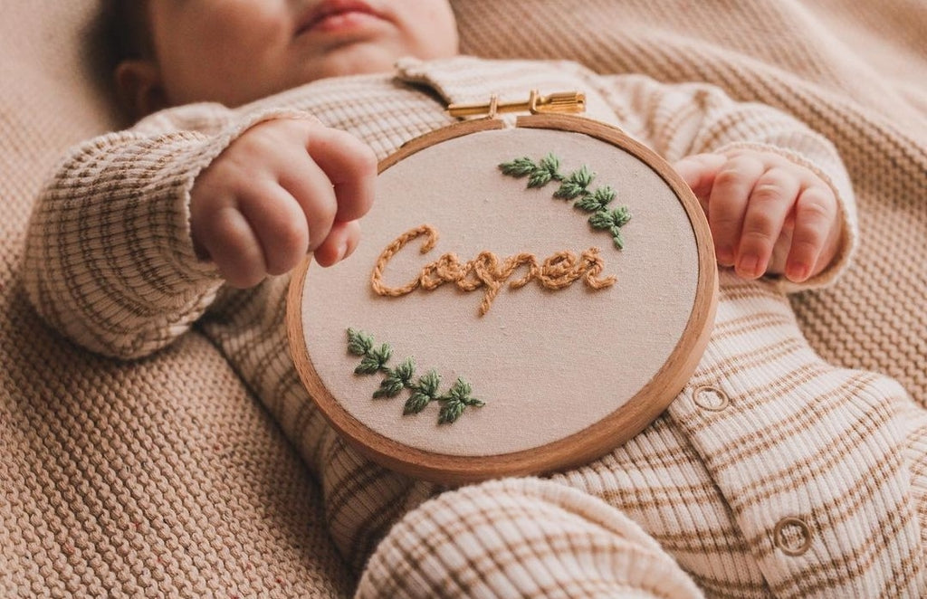 Bontanical Named Embroidery Hoops